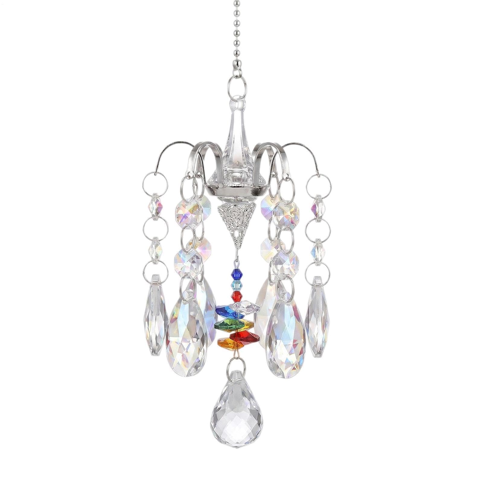 Decoración romántica sofisticada colgante de cristal con prisma premium