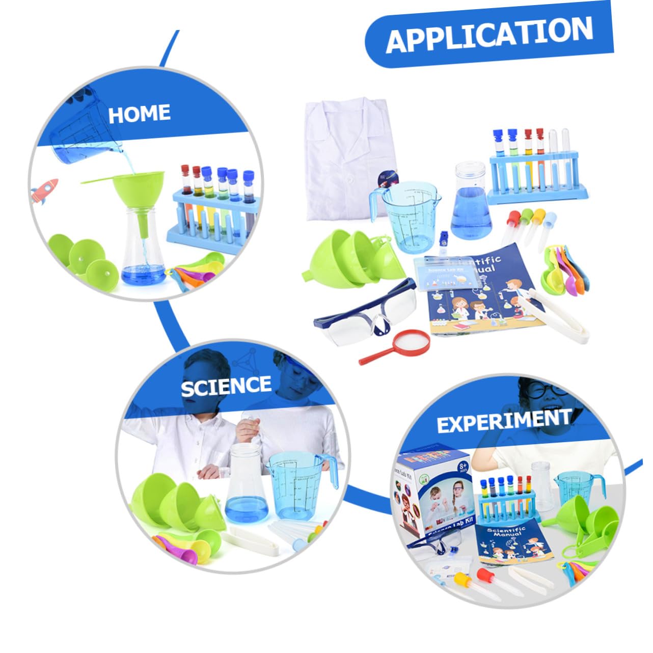 Kit de Ciencia para Niños, Juego de Química de Plástico