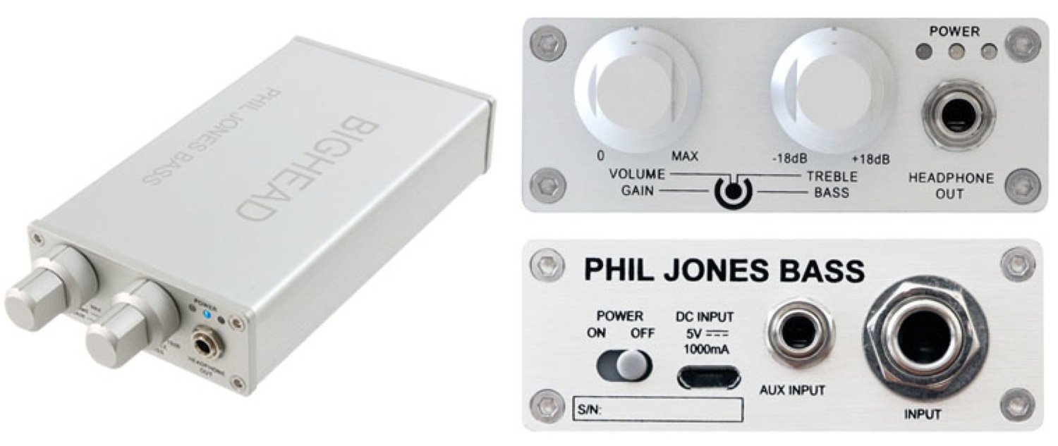 Amazon.co.jp: PHIL JONES BASS BIGHEAD モバイル・ヘッドホンアンプ 