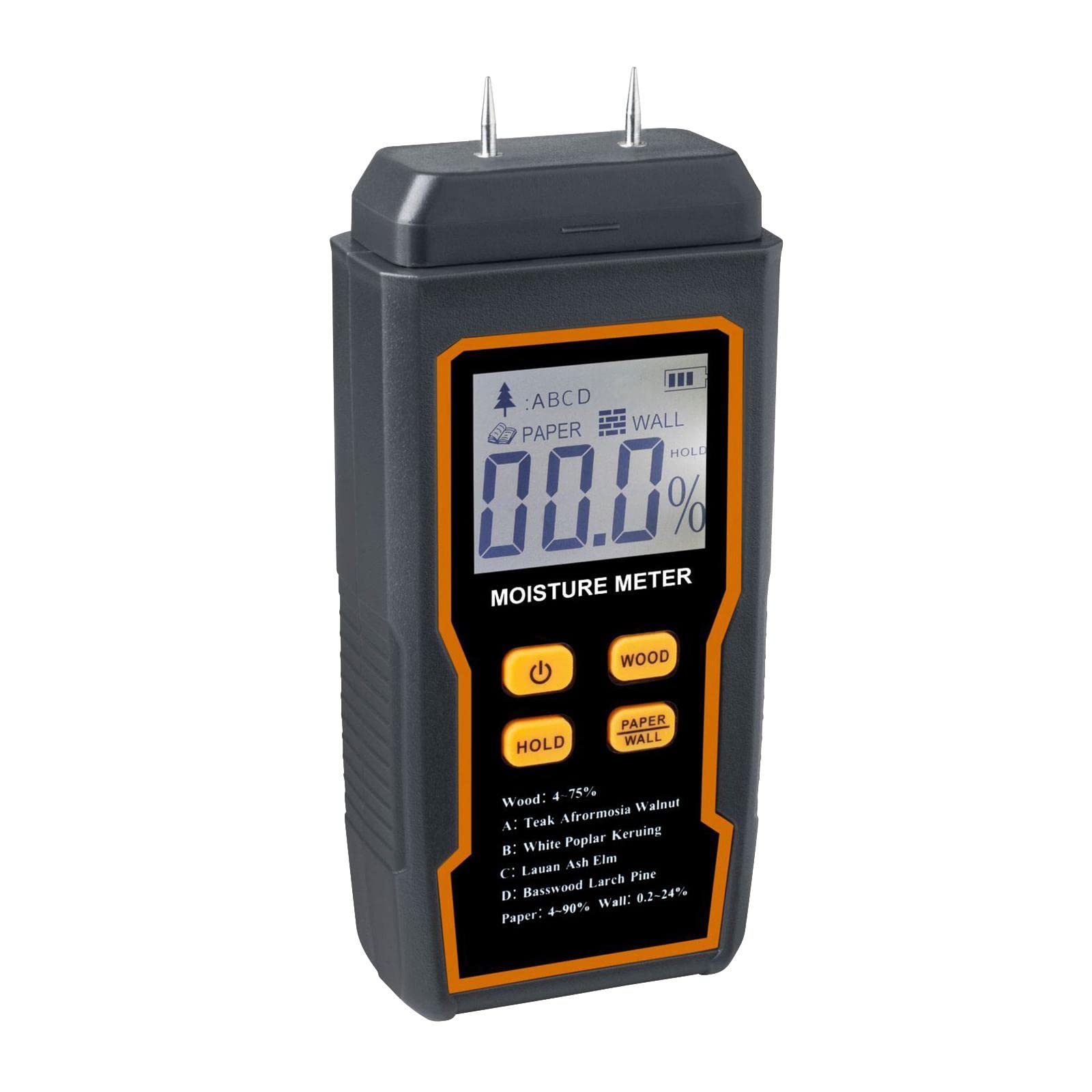 LOOM TREE® Wood Moisture Meter with Backlight Measuring Tool for Brick Firewall Paper | Yard, Garden & Outdoor Living | Gardening Supplies | Plant Care, Soil & Accessories | Moisture & Ph Meters-picture-10
