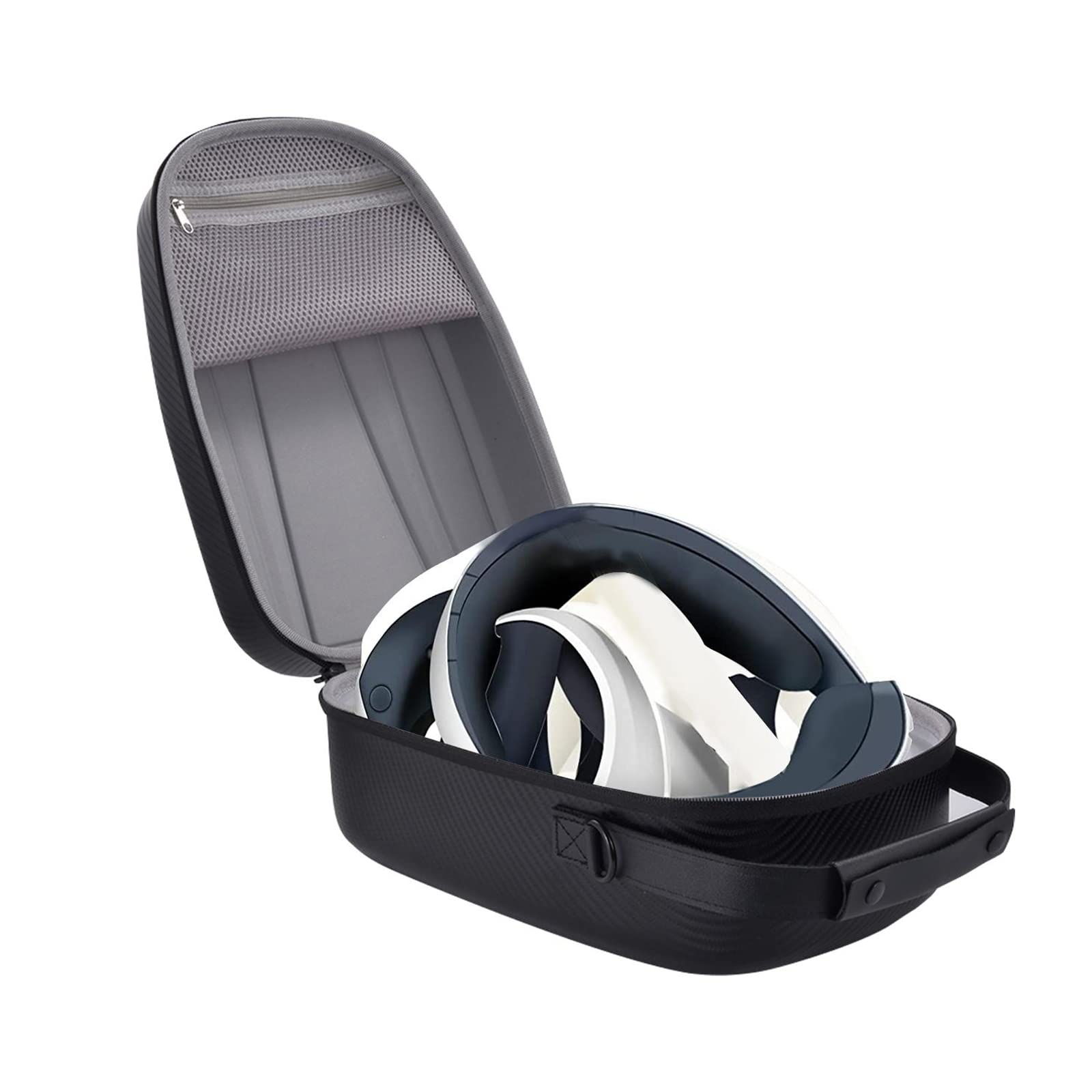 VR2 - Bolsa protectora para gafas a prueba de golpes con banda elástica, caja de almacenamiento de viaje