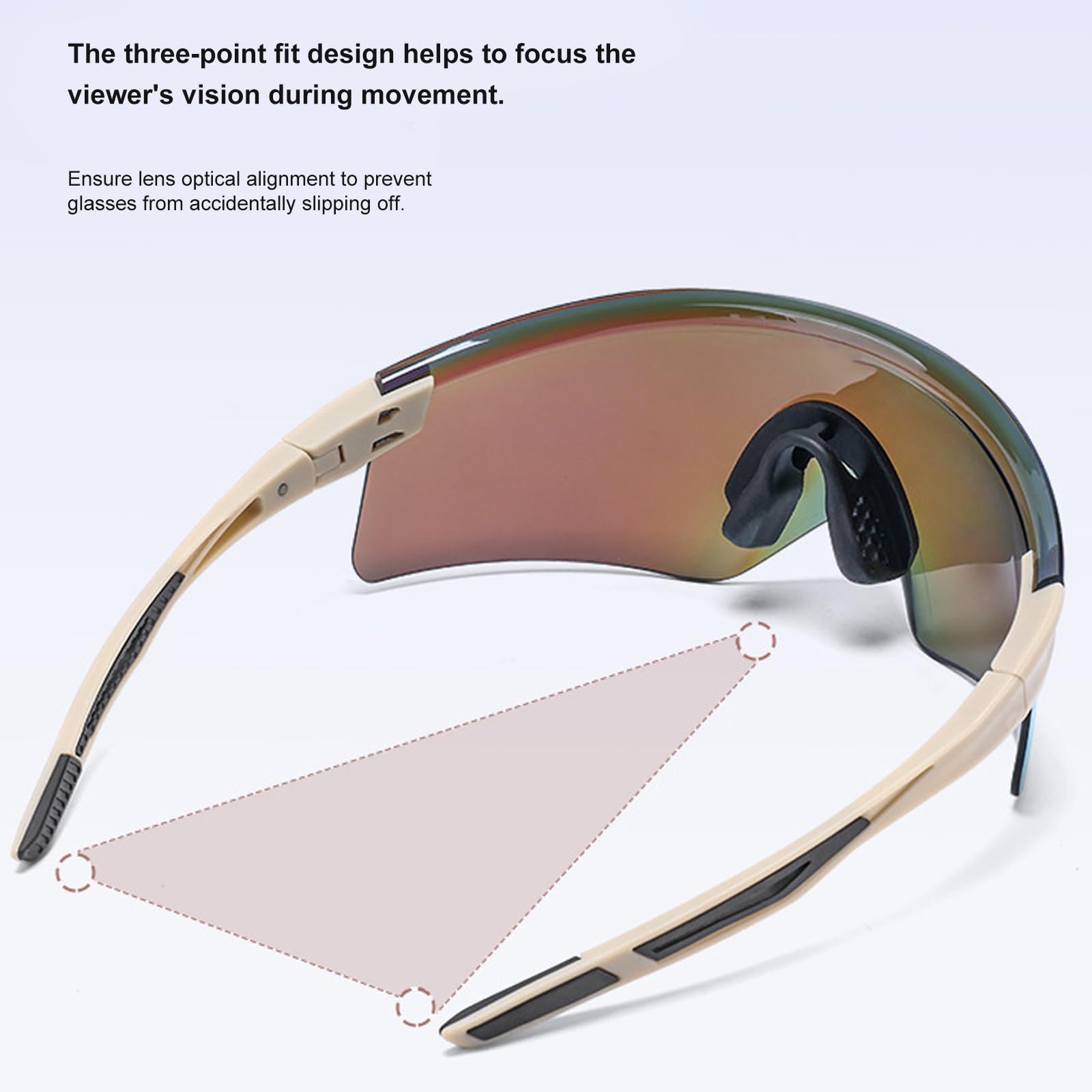 Gafas de equitación para motocicleta con protección UV400 resistente al viento y lente fuerte para ciclismo al aire libre