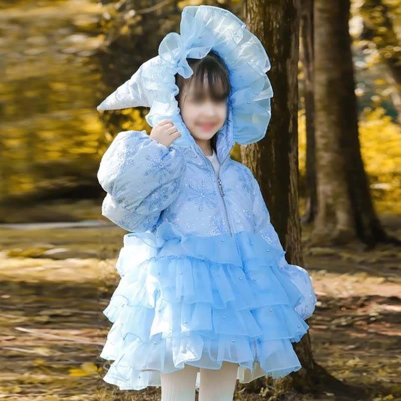 Amazon.co.jp: ZYZMH 冬ダウン ジャケット ロリータ メッシュ パッチ 