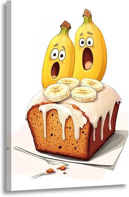 XLMDYYSW Funny Kitchen Canvas Wall Art Cute Vegetable Eclectic Pictures ...