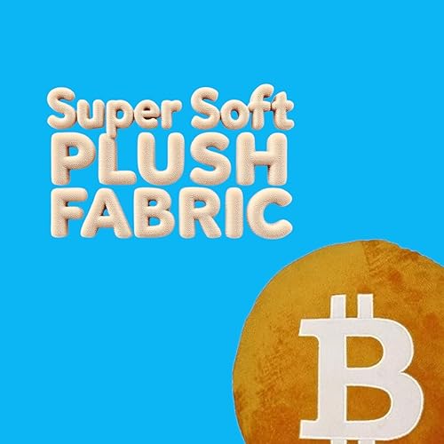 Miniatura 3 de Bitcoin Pillows - Almohada criptográfica de felpa redonda bordada de BlockCraft.Compra almohada de felpa BTC