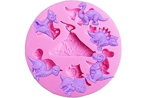 Small Size Dinosaur Silicone Mold for Fondant, Cake/Cupcake Decorating, Candy, Gum Paste,...