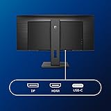 Philips Moniteur incurvé 346B1C 86 cm (34 Pouces) (HDMI, DisplayPort, USB-C, hub USB, 3440 x 1440, 100 Hz, FreeSync, Temps de réponse de 5 ms) Noir - 4