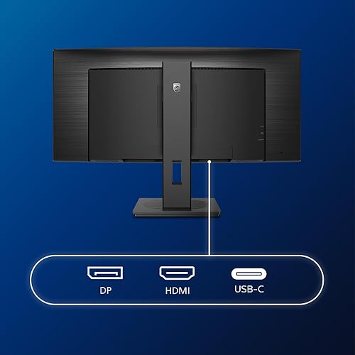 Philips Moniteur incurvé 346B1C 86 cm (34 Pouces) (HDMI, DisplayPort, USB-C, hub USB, 3440 x 1440, 100 Hz, FreeSync, Temps de réponse de 5 ms) Noir - 4
