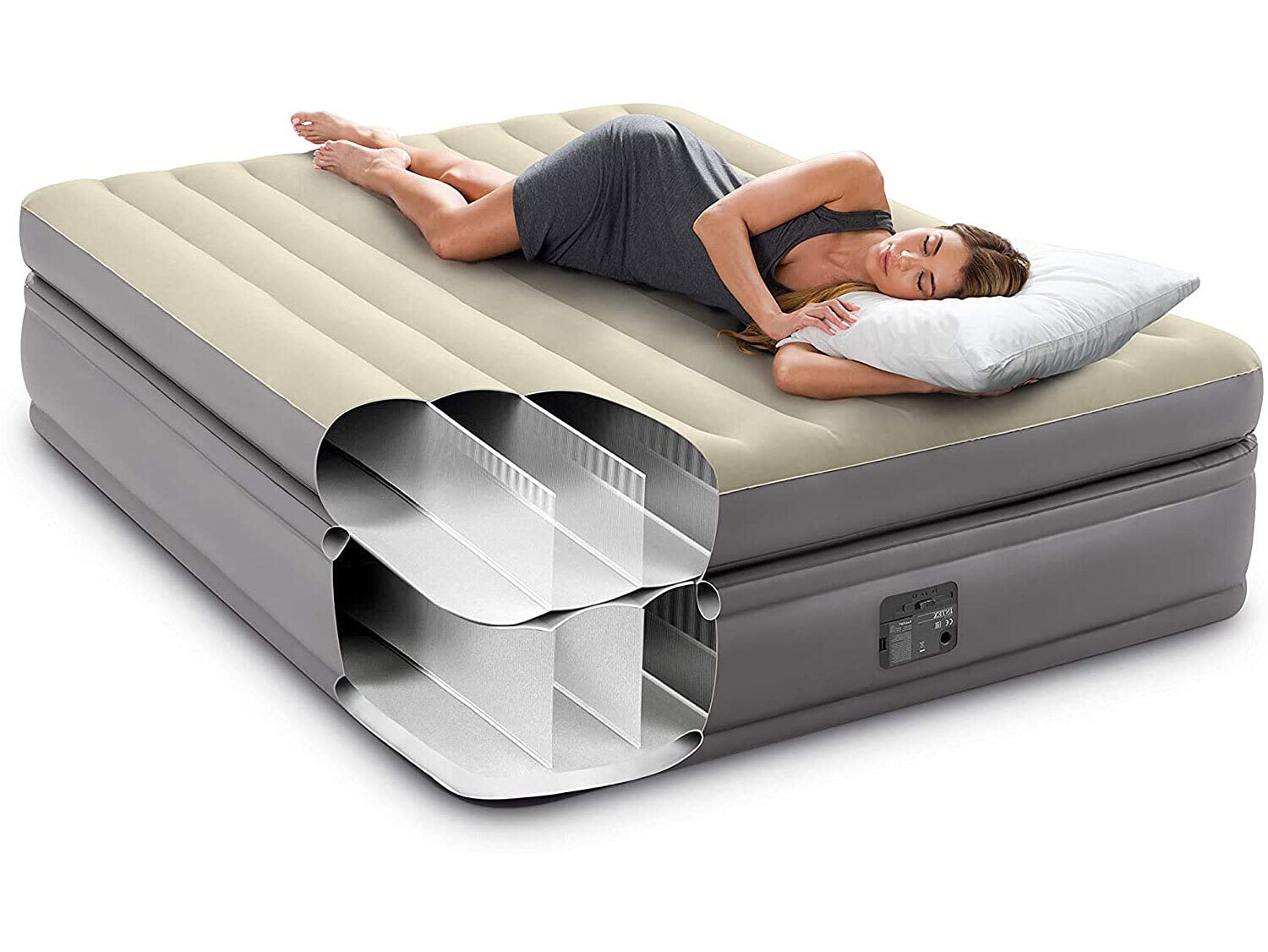 Intex 64164NP - Colchón Inflable Doble Prime Comfort Elevated