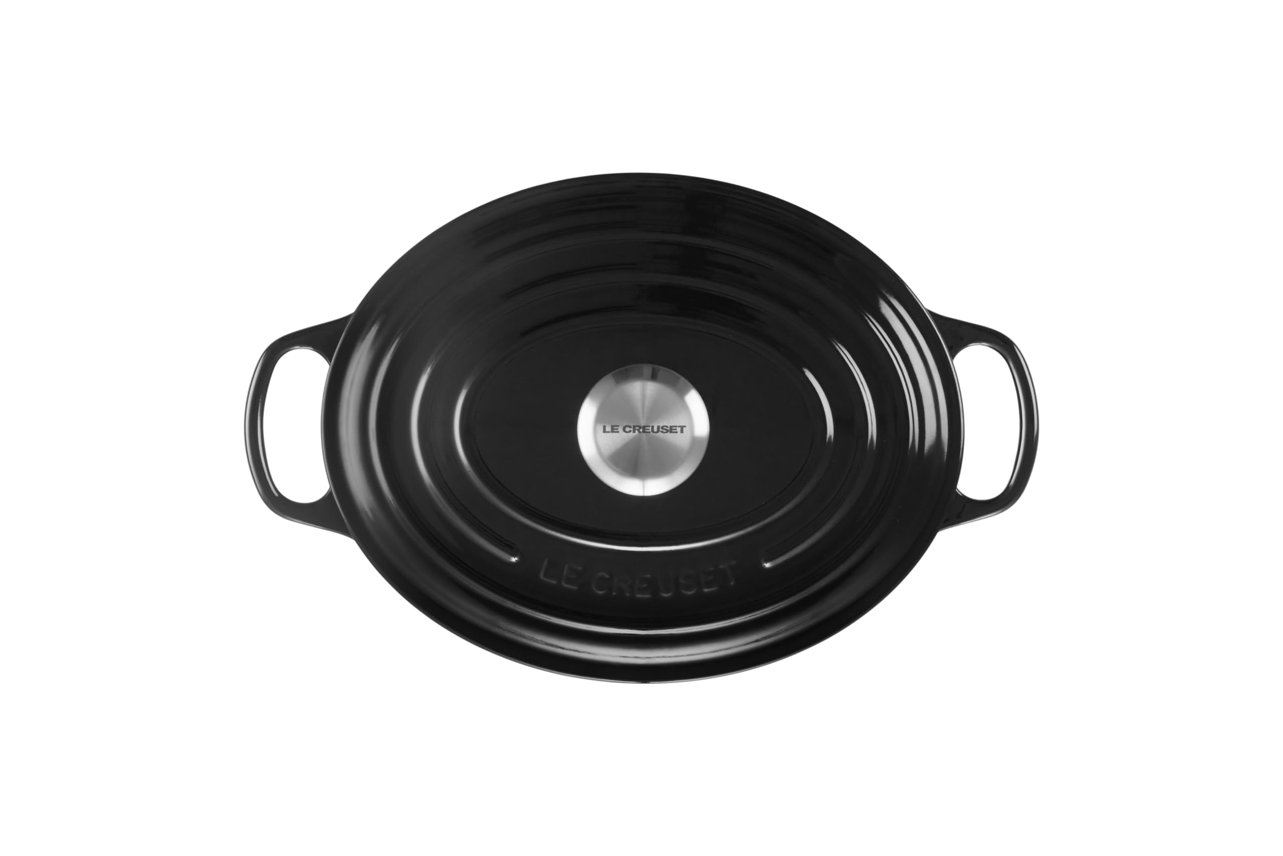 Le Creuset Signature Emaliowane, żeliwne naczynie do zapiekania z pokrywką, owalne, 27 cm, 4,1 l, czarny onyks, 21178271402430