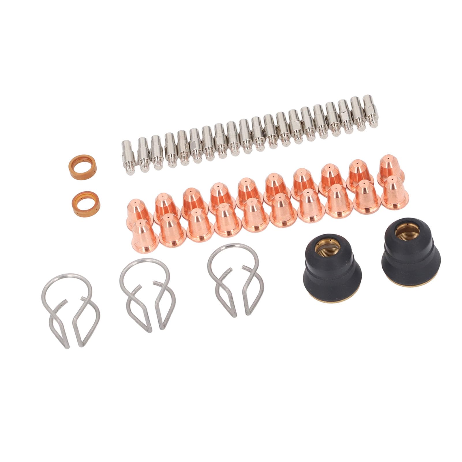 Generic Kit Completo de Accesorios para Antorcha para el Corte por, 47 Piezas con Puntas de Boquilla, Tapas Protectoras y Anillos Giratorios para Proyectos Domésticos