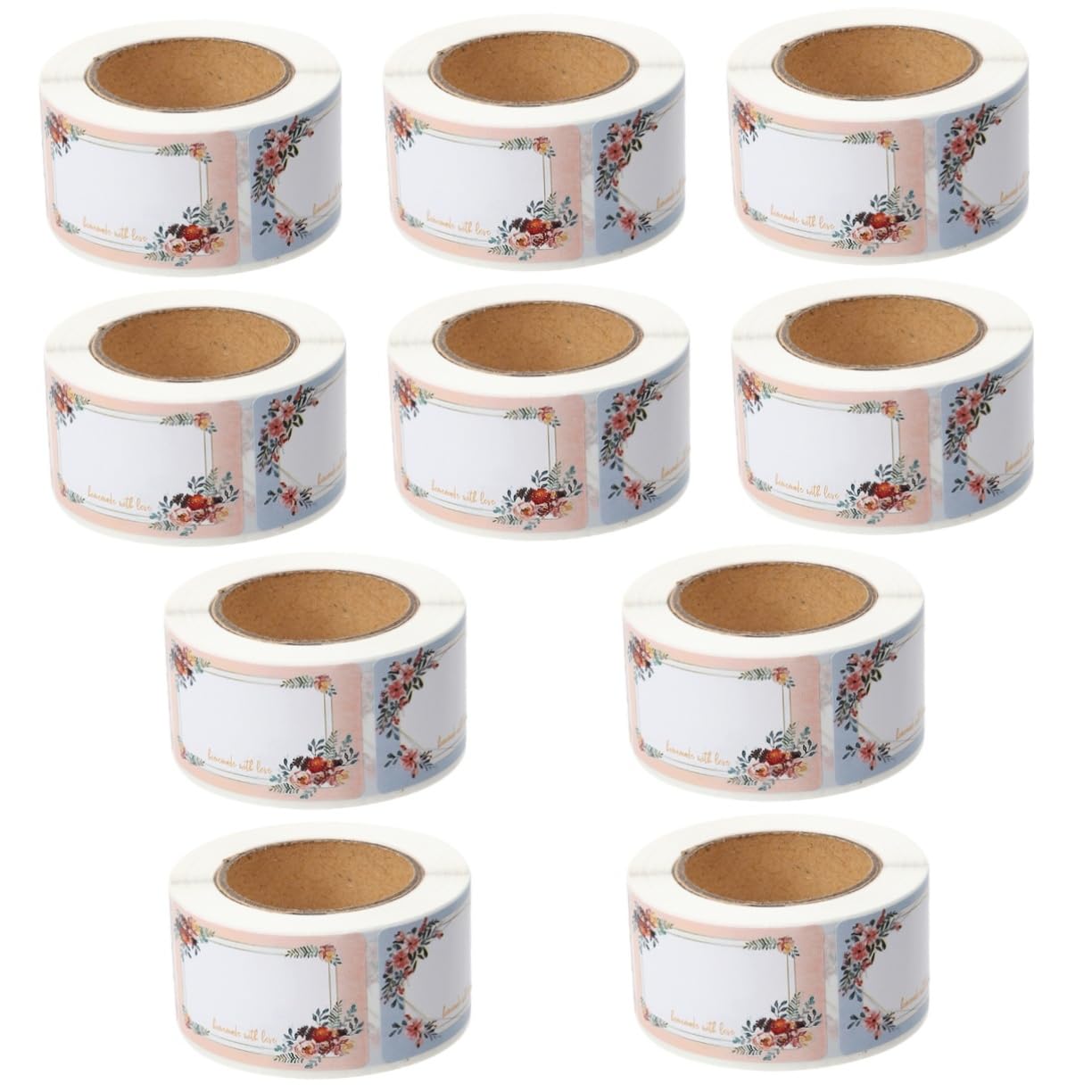 NUOBESTY 5 Sätze Namensaufkleber Aufkleber Für Gewürzdosen Leere Klebeetiketten Namensschild Kennzeichnungsetikett Etikettenband Aufkleber Mit Namensetiketten Papier 2 Rollen * 5