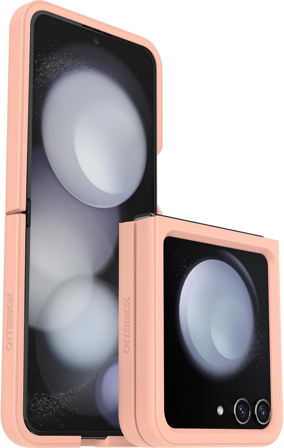 OtterBox Galaxy Z Flip5 Thin Flex Series Case - Sweet Peach (Clear), Ultra-Slim, Hard Case with Soft Edges, 5G and Wireless Charging Compatible
