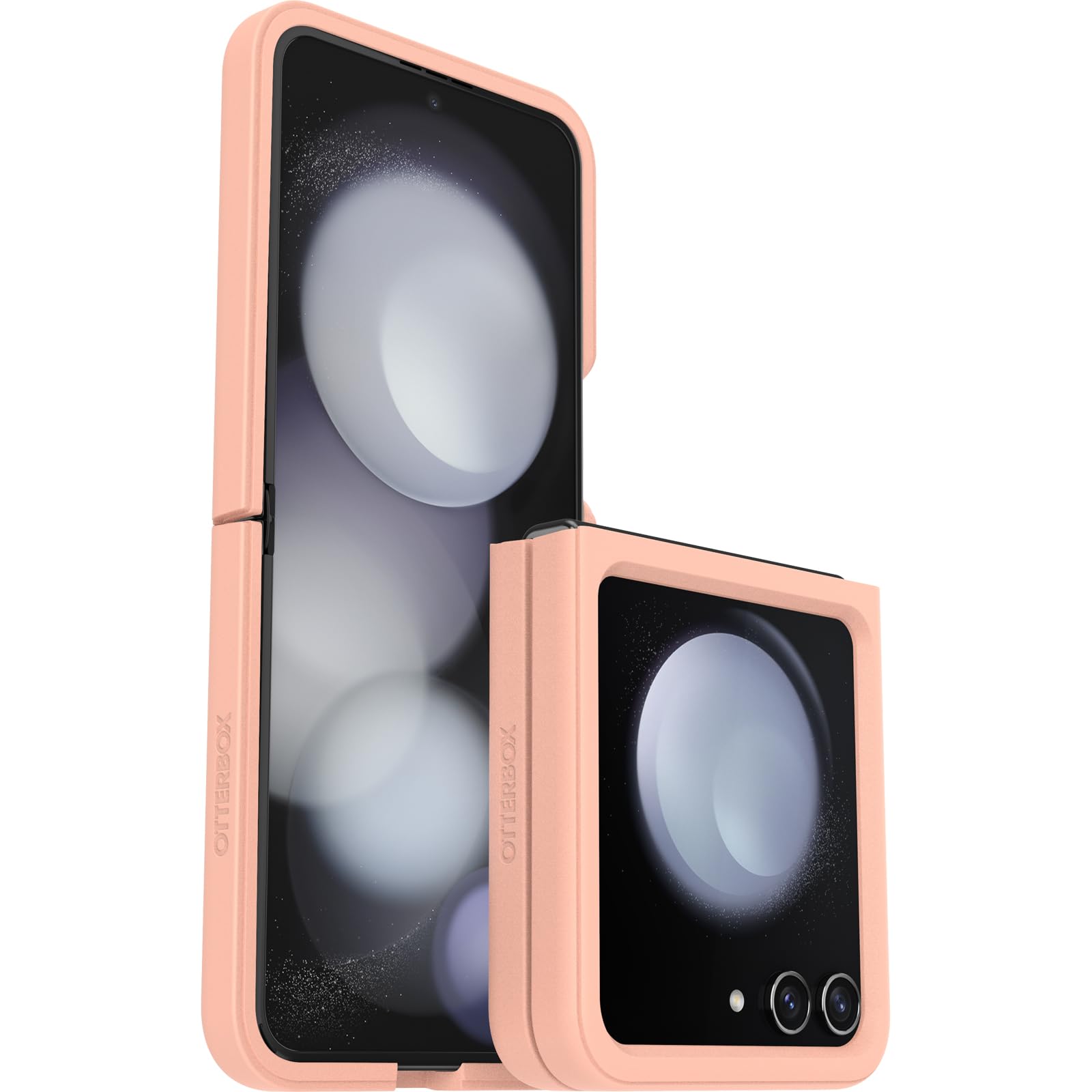 OtterBox Thin Flex Hülle für Samsung Galaxy Z Flip5, stoßfest, sturzsicher, dünne Zweiteilige schützende Hülle, Getestet nach Militärstandard, für Faltbare Handys, Peach