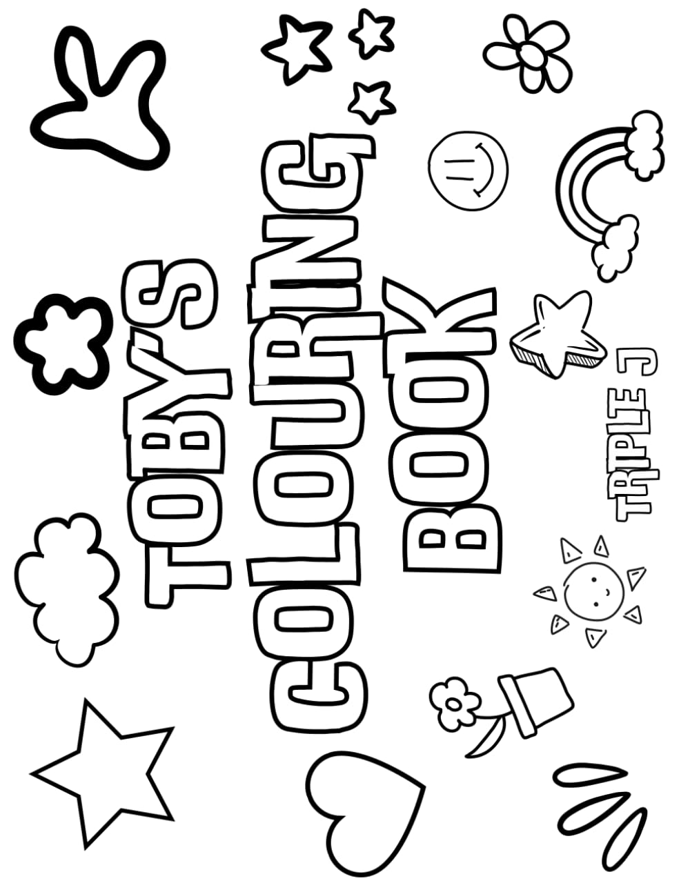 Toby's Colouring Book: Personalised with Your Name on Every Page