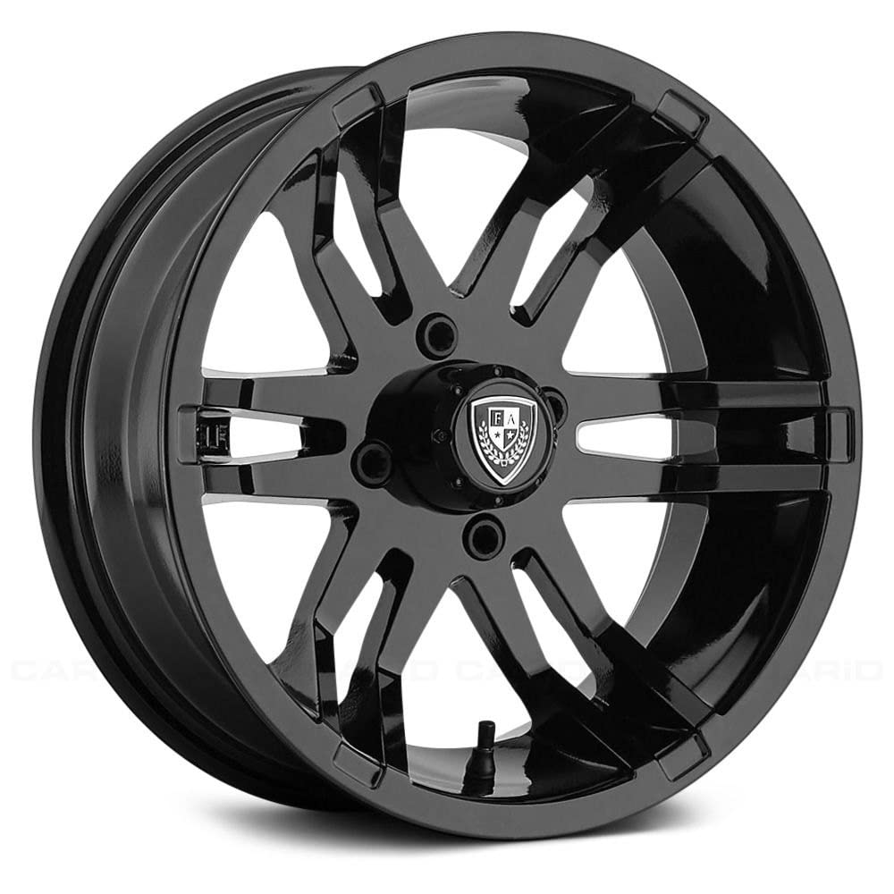 FAIRWAY ALLOYS FA140 FLEX Gloss Black Wheel (14 x 6.5 inches /4 x 70 mm, -20 mm Offset)