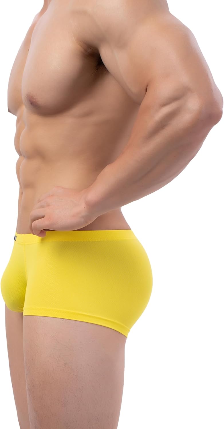 Men's Breathable Comfortable Sport Boxer Briefs Soft Performance Trunk Underwear - Image 5