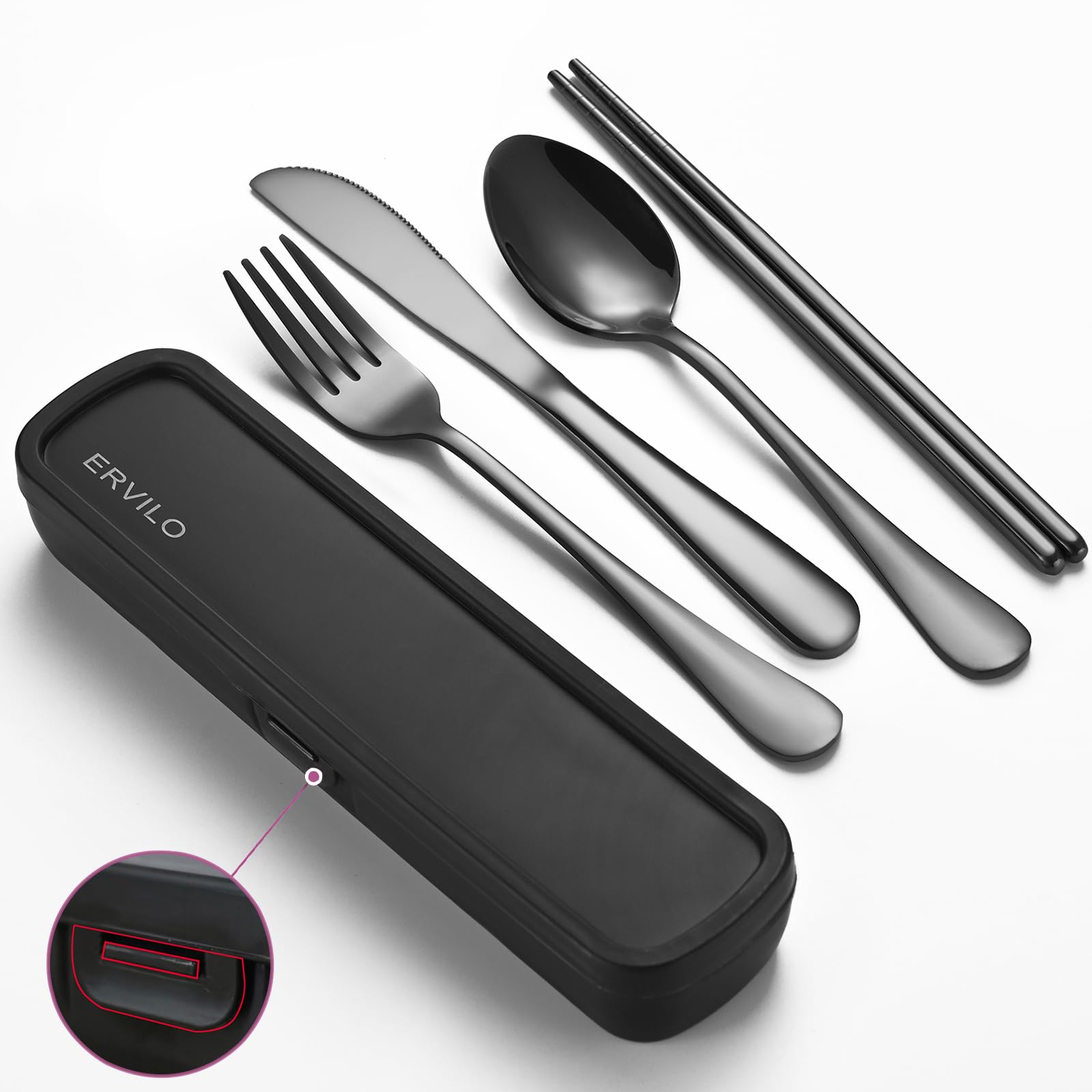 Travel Utensils with Case