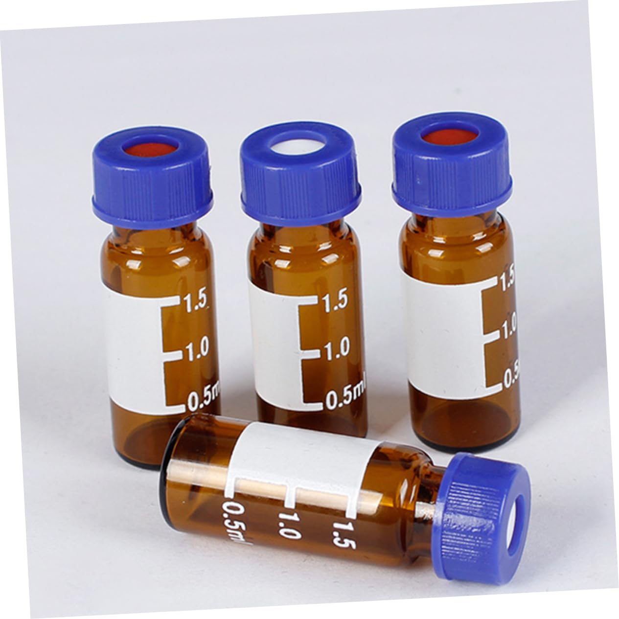 Ciieeo 10 Sätze Sampling Vials Glasflaschen Mit Schraubverschluss Für Probenahme Laboranwendungen Kosmetik Pharmazie Für Lichtschutz Aufbewahrung 100 Stück * 10