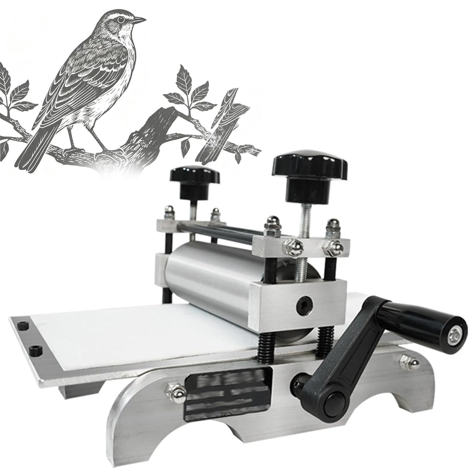 Macchina da stampa manuale per incisione, stampa piatta per stampa e sfregamento, macchina artistica da scrivania per stampe e forniture decorative