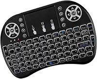 Mini Teclado Sem Fio com Touchpad 2.4GHz para PC, TV Box, Android, Smart TV e Celular