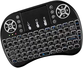 Mini Teclado Sem Fio com Touchpad 2.4GHz para PC, TV Box, Android, Smart TV e Celular