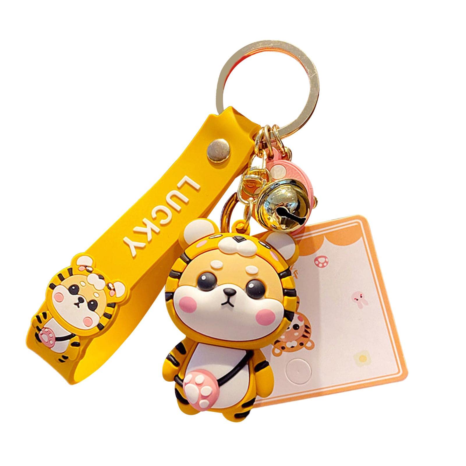ZMKY Cute Keychains Animals 2022 Keyring For Kids Mobile Phone Key Chain Animal Backpack Pendant Decor Bag Hanging Keychain Clasp Ornament