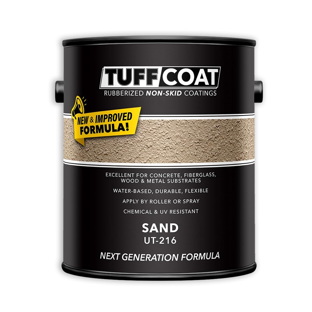 UT-216 Sand - Water-Based, Rubberized Non-Skid Coating - 1 Gallon