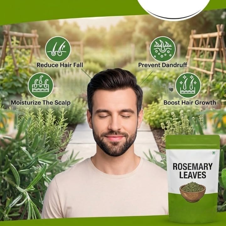 Rosemary Leaves for Hair Growth and Seasoning Food | Packed Clean, No Dust and Stems Freem - 100 g