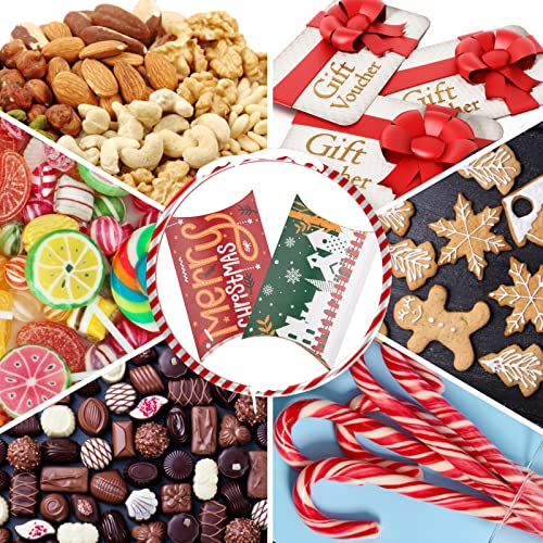 Boite Cadeau Noel (12 x 7.5 cm), 20pcs Boite Papier Kraft Thème de Noel Boîtes à Bonbons avec Autocollants pour Cadeaux de Noel et Décoration de Fête de Noel - Image 8