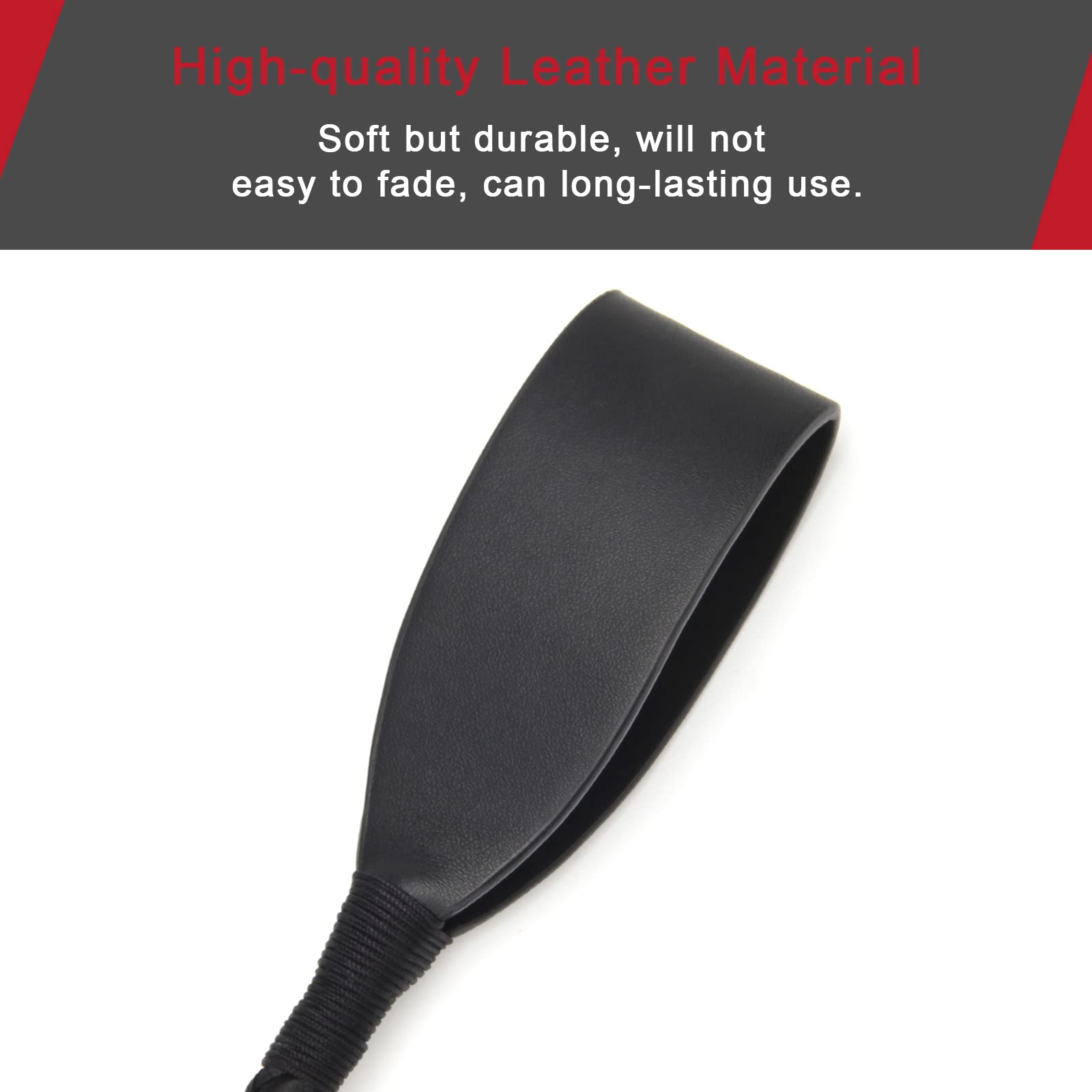 Coolrunner Riding Crop for Horse, 18 Inch Horse Whip with PU Leather Equestrianism Horse Crop Double Slapper Horse Whip Crops for Horses: Red