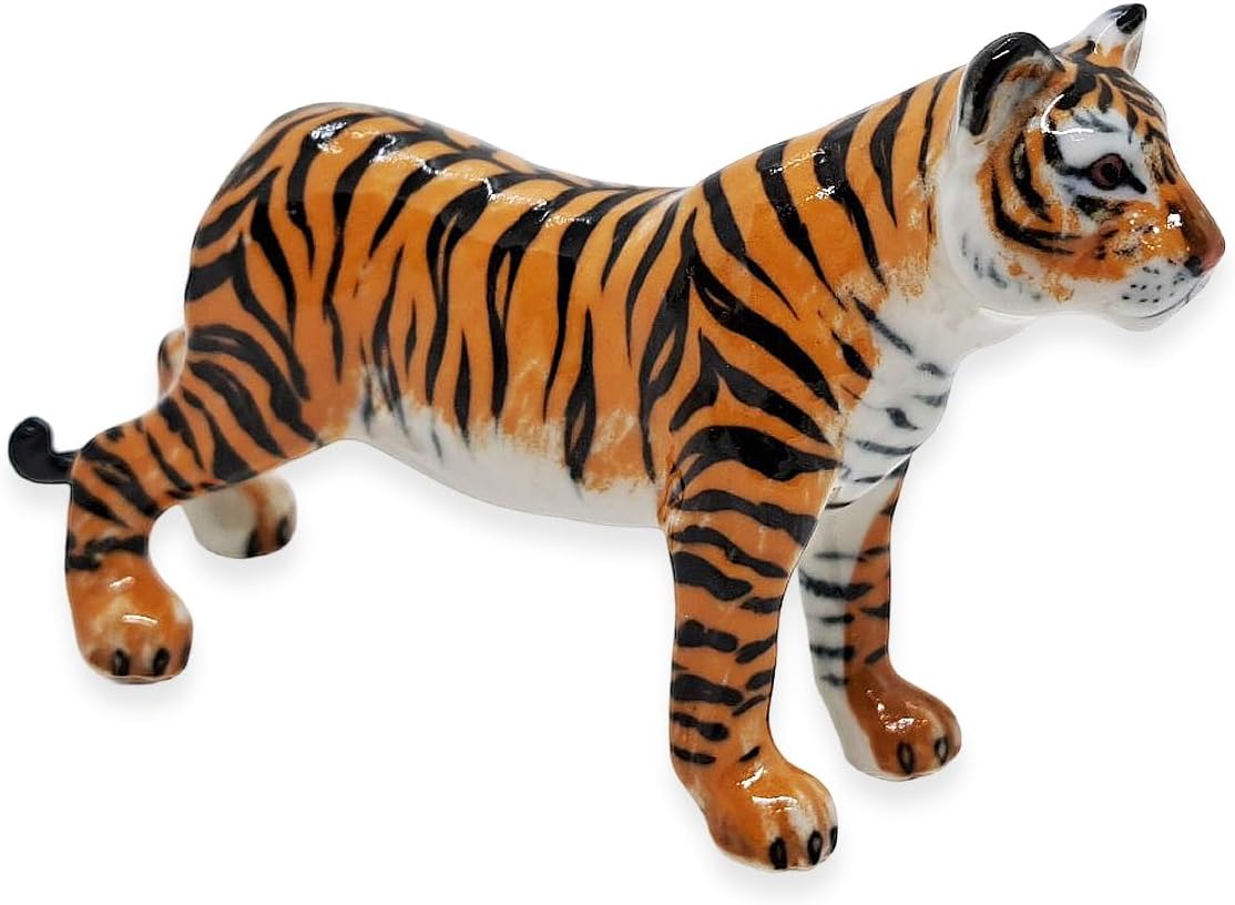 WitnyStore Tiny 4" Long Standing Tiger Figurine Miniature