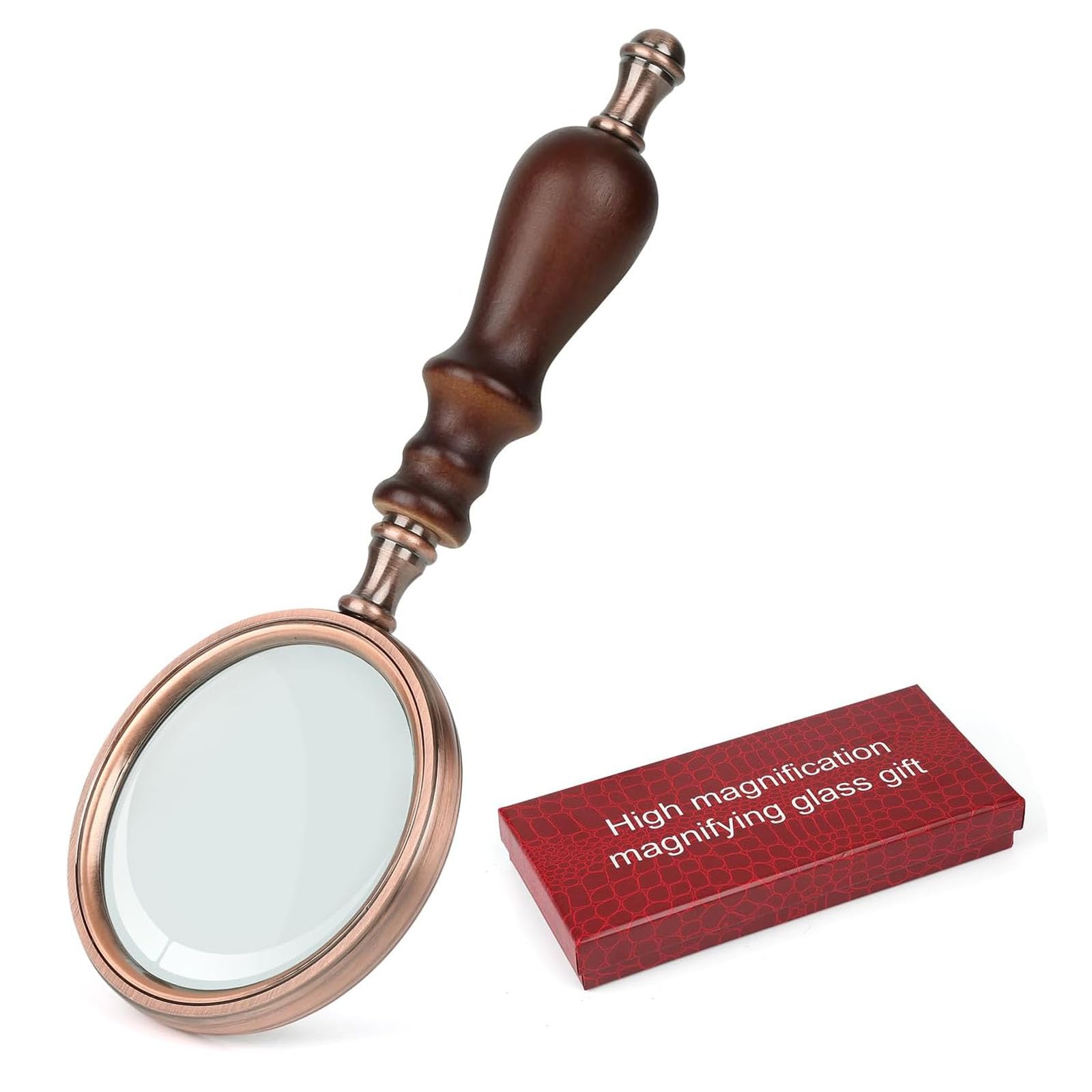 Amazon.com: Rongon Handheld Magnifying Glass 10X Vintage  display picture 2