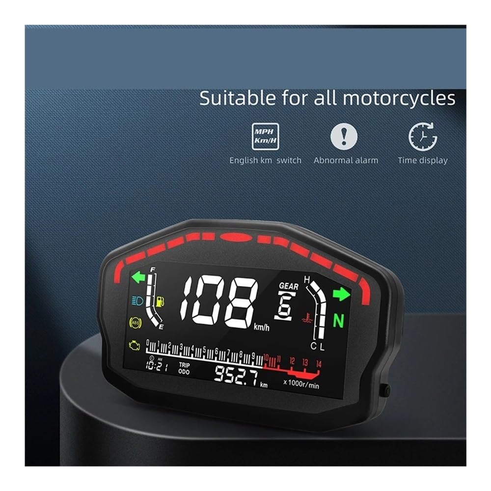 moto digitale tachimetro Accessori Moto Cruscotto Digitale Contachilometri Universale 2 4 Cilindri
