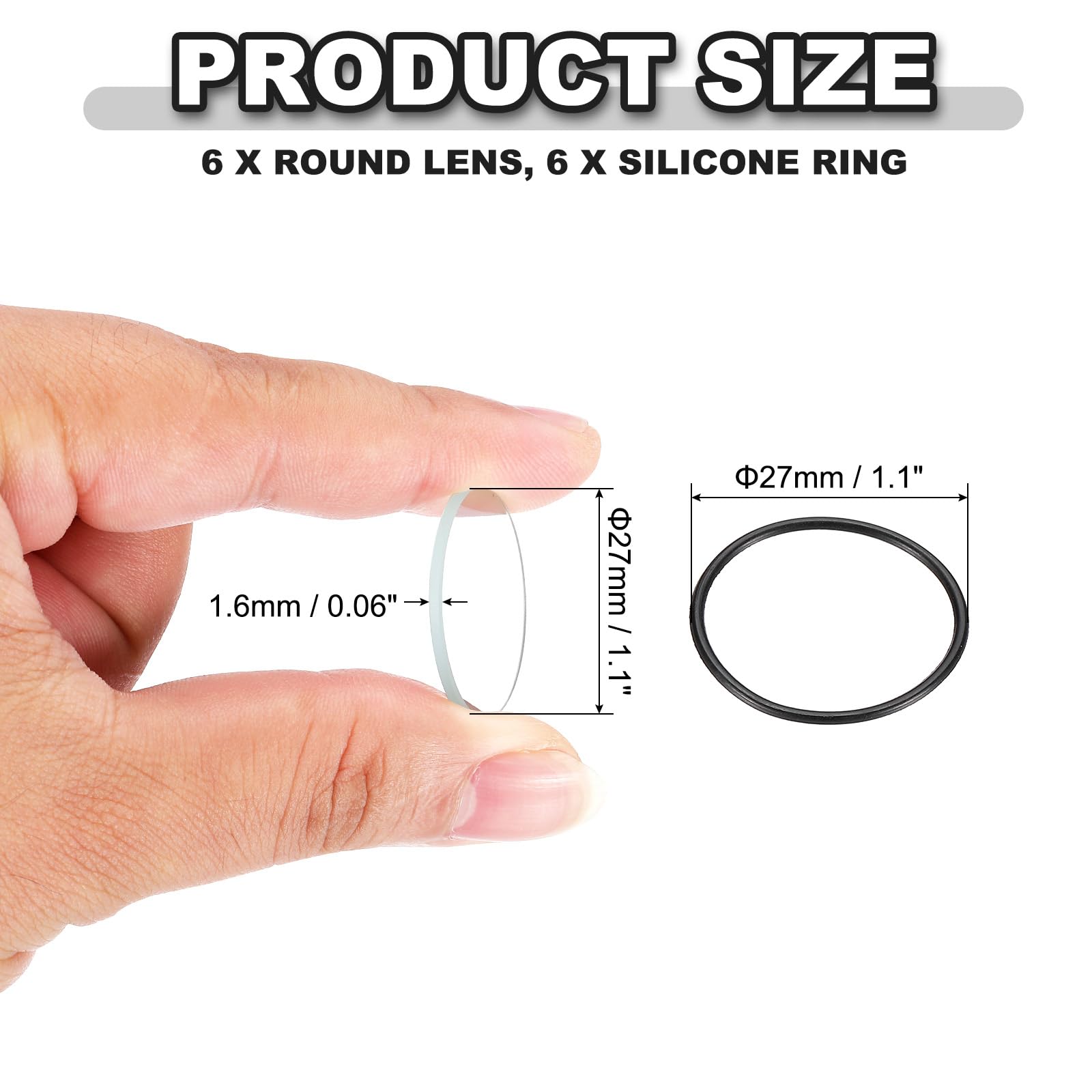 PATIKIL 1.1" Dia LED Lens - Image 2