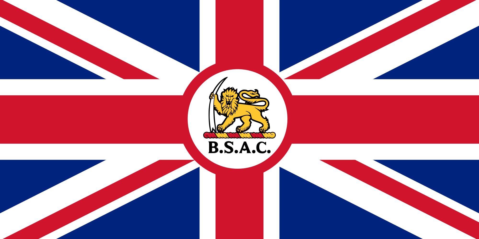 Drapeau Large BSAC pour reconstitutions historiques de la compagnie de Cecil