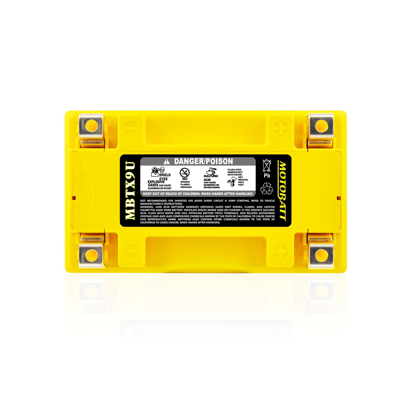 Batteria MotoBatt MBTX9U 12V 10,5Ah AGM Precaricata Sigillata ? Compatta, Potente e Senza Manutenzione, 151x87x105 mm per Moto e Scooter
