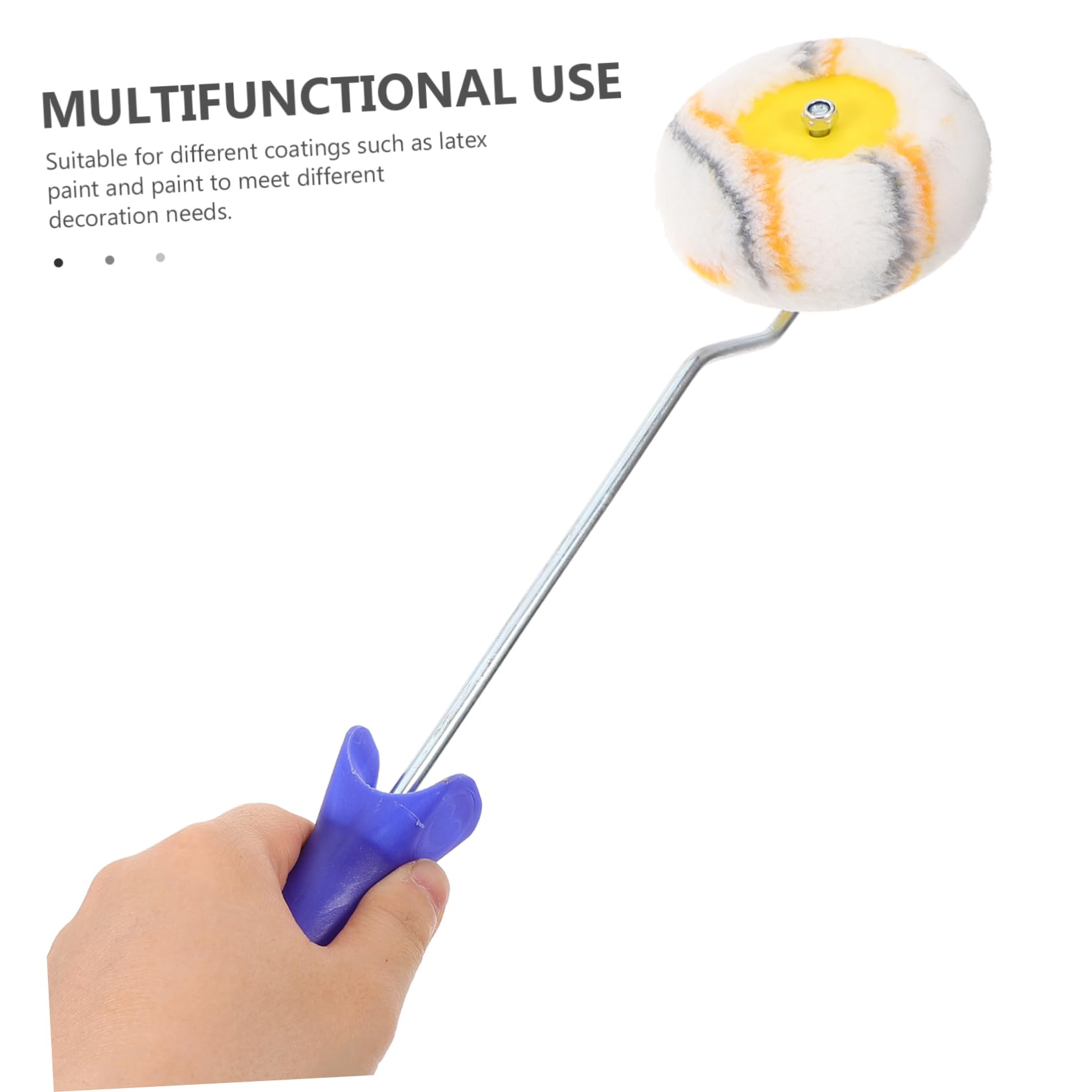 NUOBESTY 4 Stück Walzenbürste Hausanstrichzubehör Wandfarbe Malerrolle Wandmalerei Pinsel Lackwalzen Naht Farbrollerbürste Rollenpinsel Malerbedarf für zu Hause Plastik