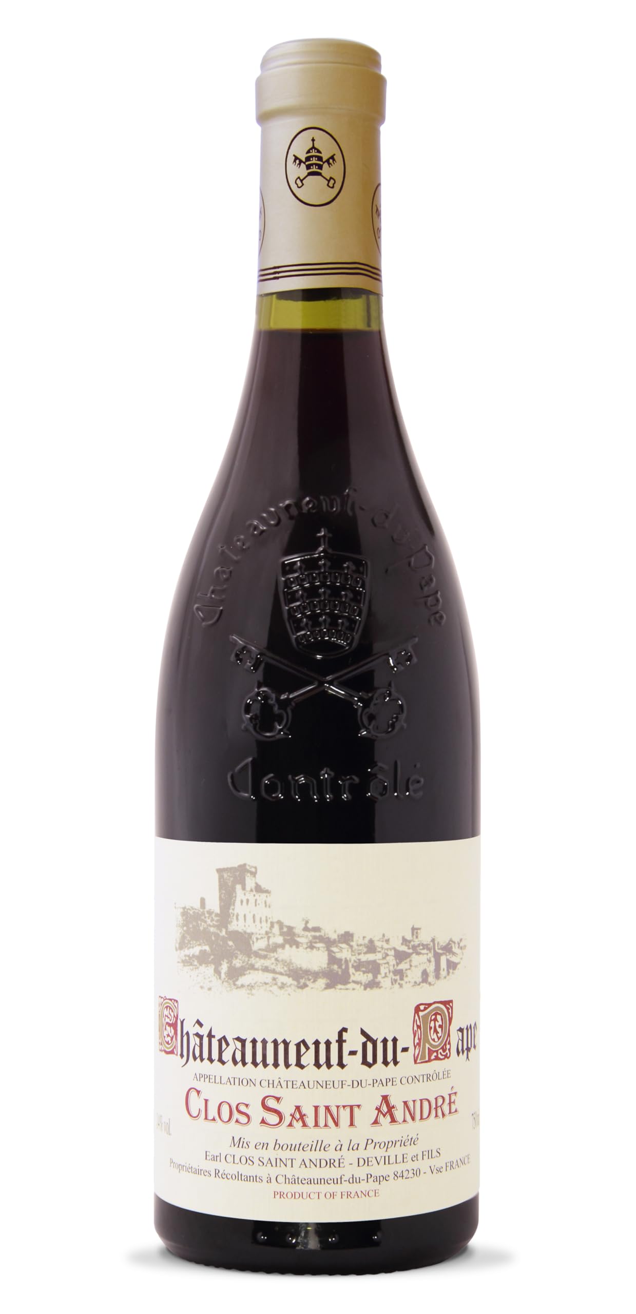 Clos St. Andre Châteauneuf-du-Pape French Red Wine 75cl Bottle