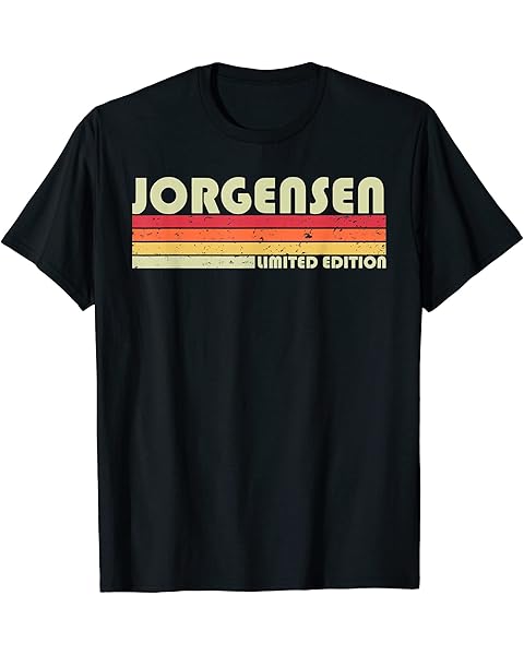 JORGENSEN Surname Funny Retro Vintage 80s Birthday Reunion T-Shirt