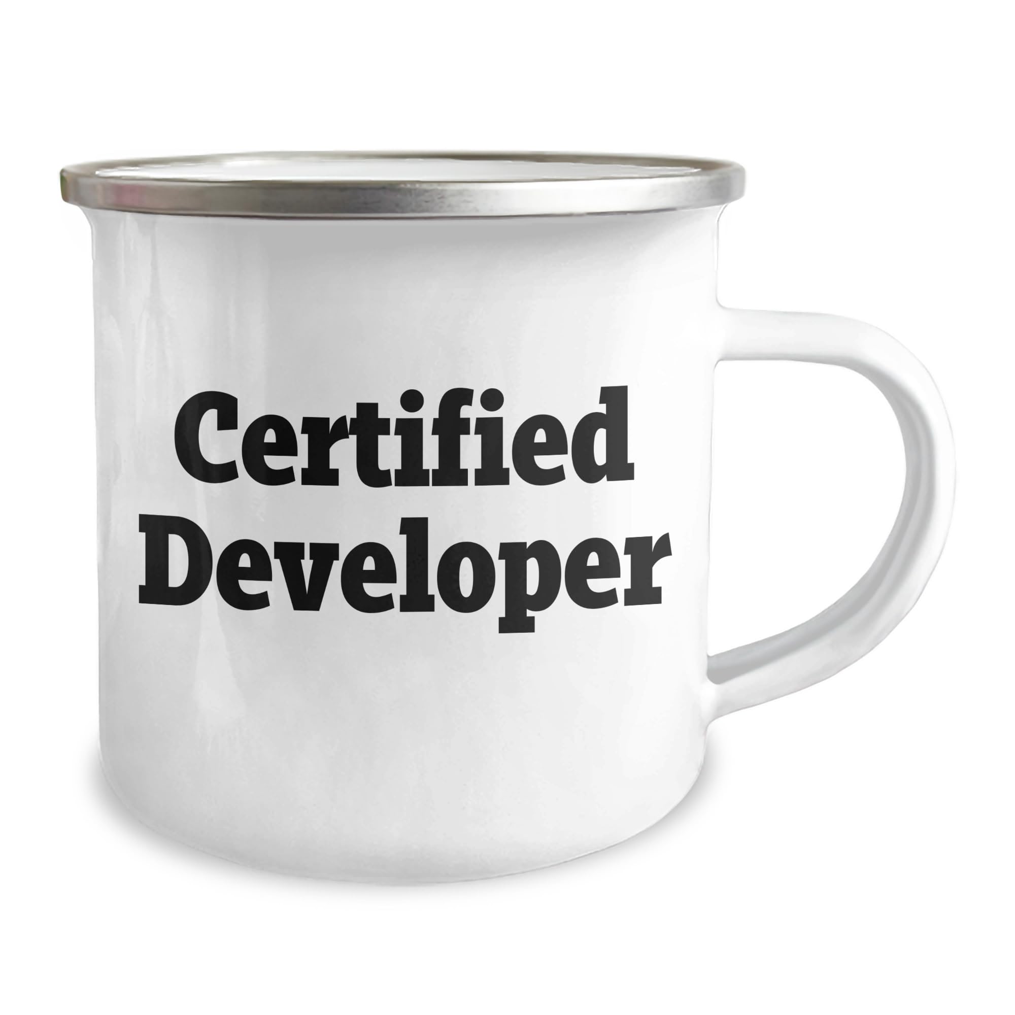 Developer's Delight Christmas Camping Mug - Certified Developer Quote - Gifts from Men to Friends and Family