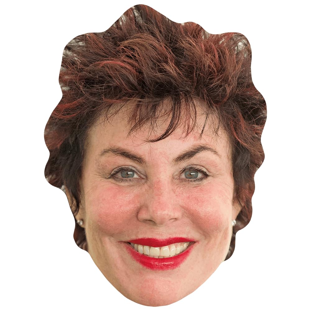 Ruby Wax (Lipstick) Celebrity Mask, Flat Card Face, Fancy Dress Mask