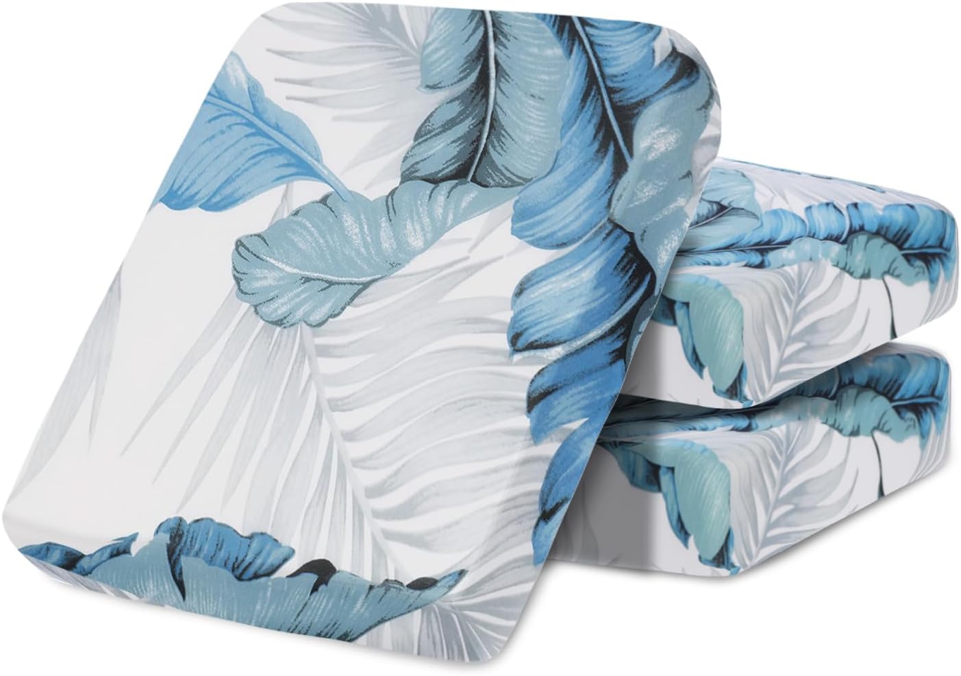 SearchI 3PC Printed Sofa Couch Cushion Covers Replacement