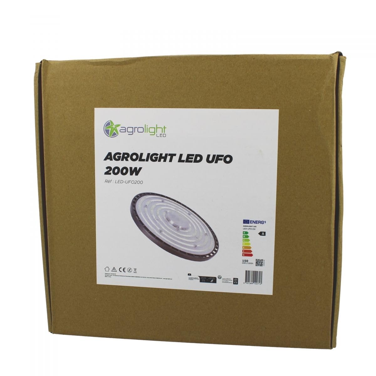 Lampe UFO LED 200W Full Spectrum – Éclairage Horticole Intérieur Croissance et Floraison