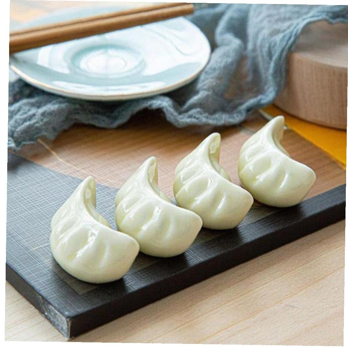 Amazon | 箸置き 水餃子 ギョウザ おもしろ 食器 雑貨 贈り物 4.7x2x2