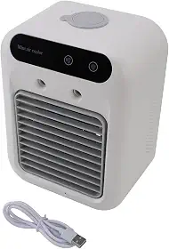 Ar condicionado portátil, unidade de resfriador de resfriamento eficiente de ar condicionado de ar condicionado com água incorporada em 500 ml para carro de escritório de