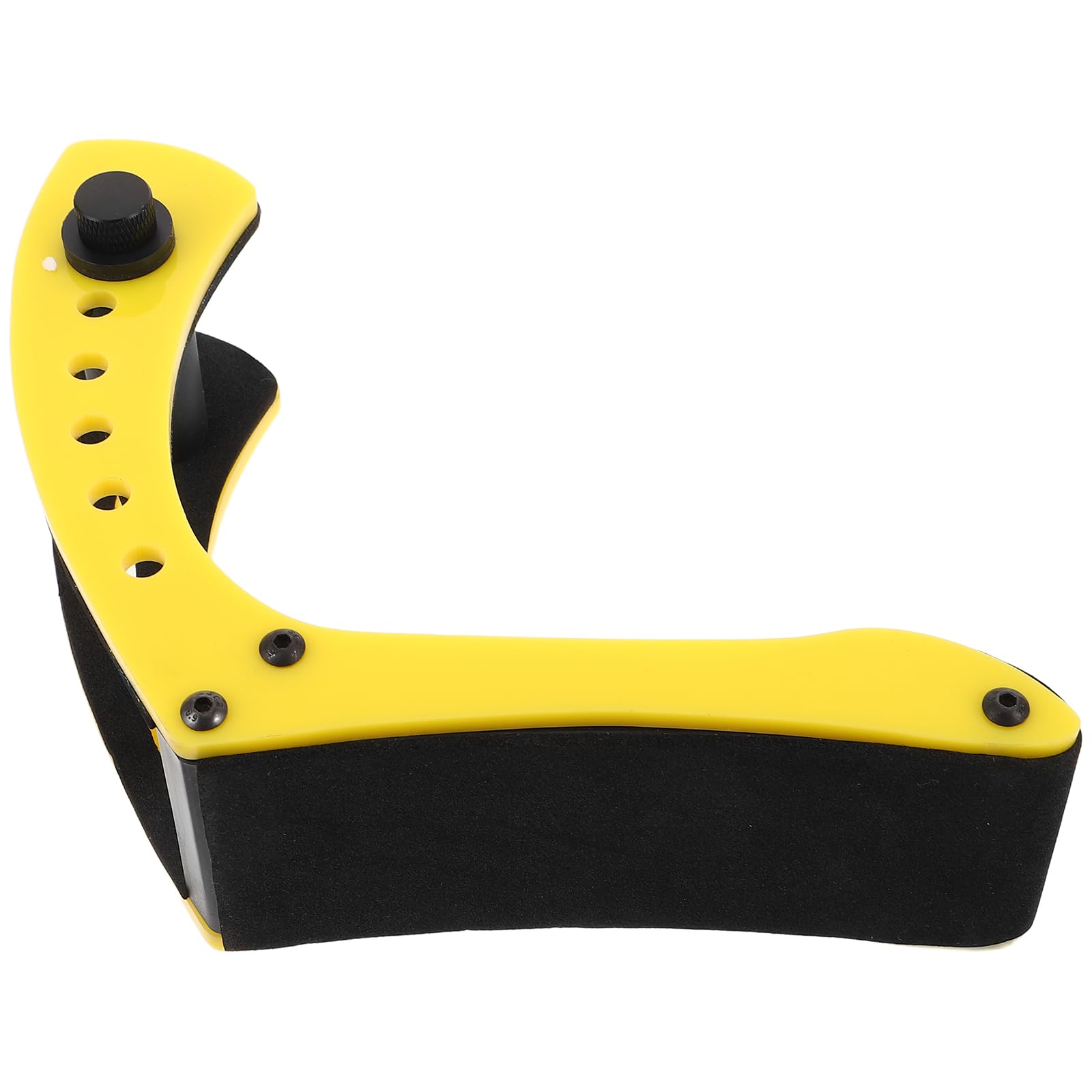 GALPADA Poggiapiedi per Chitarra Elettrica, Regolabile a 6 Livelli, Giallo | Supporto per Basso e Chitarra, Struttura Leggera, Protezione Spugna, Plastica e Metallo