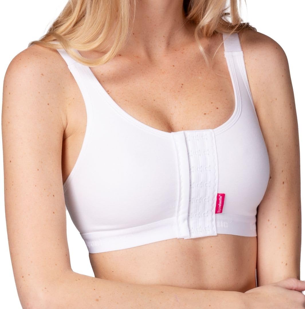 PI Active - Mastectomy Bra, Post Surgery Bras for Women Front Closure, Compression Bra for Women