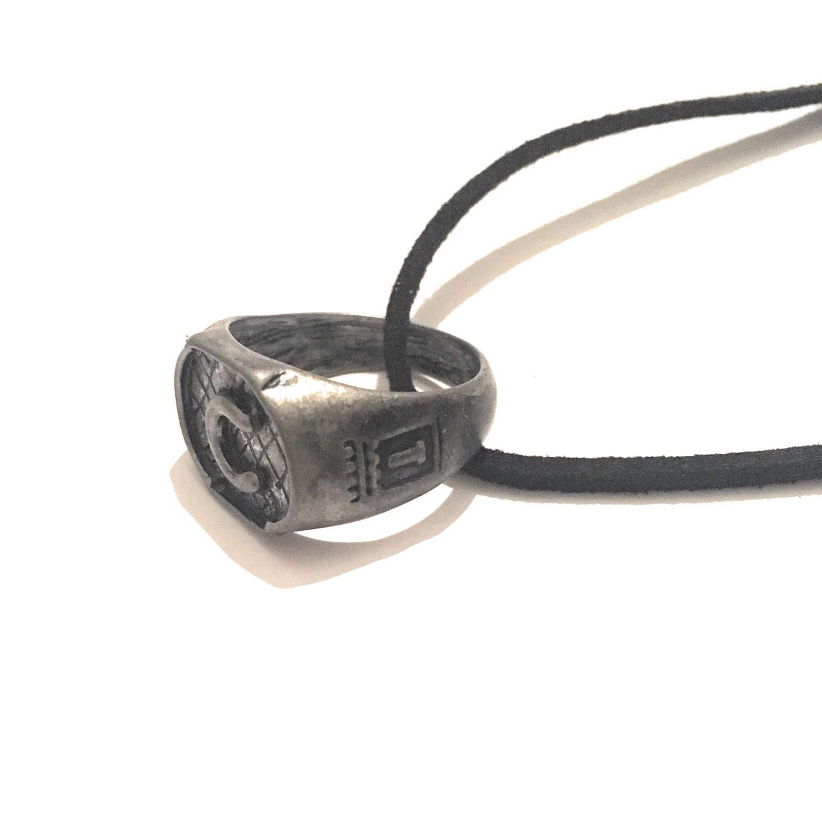 Ring Carstairs Shadowhunters z łańcuszkiem na szyję z metalu, nie zawiera niklu, The Mortal Instruments Turri Schlösser Emma Julian Runa Angelica Power, Saga Jace Herondale Clary Fantasy Cosplay, Metal, Nie zawiera kamieni szlachetnych