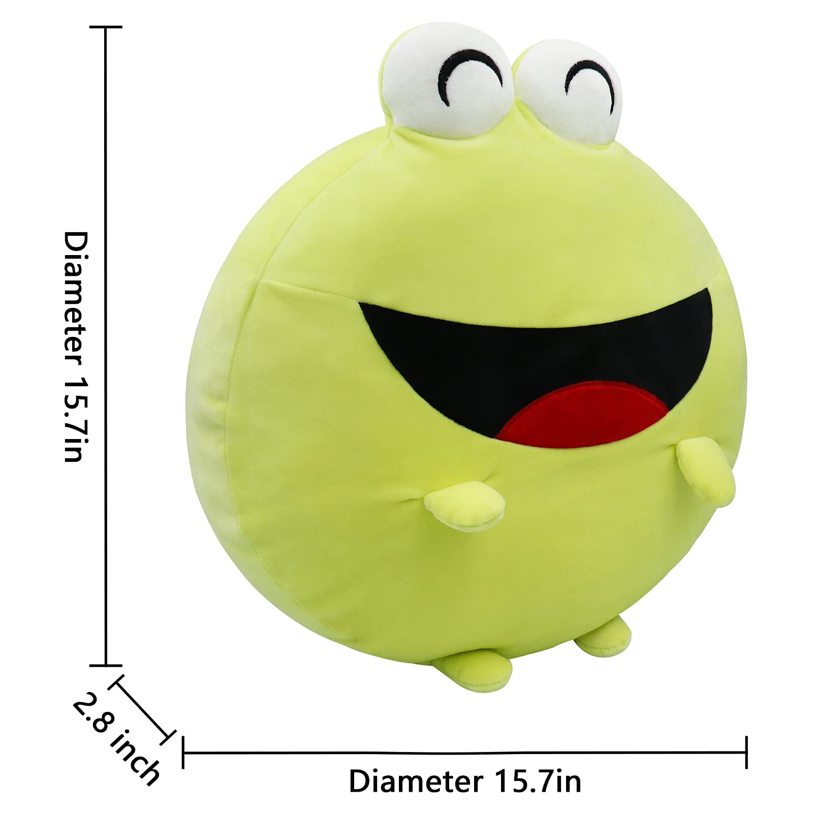 Frosch Plüschkissen 40 Cm – Weiches Kuschelkissen Für Kinder & Erwachsene Als Deko Oder Geschenk
